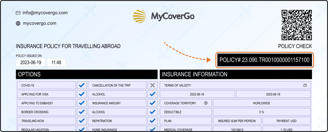 An example of finding an insurance number
